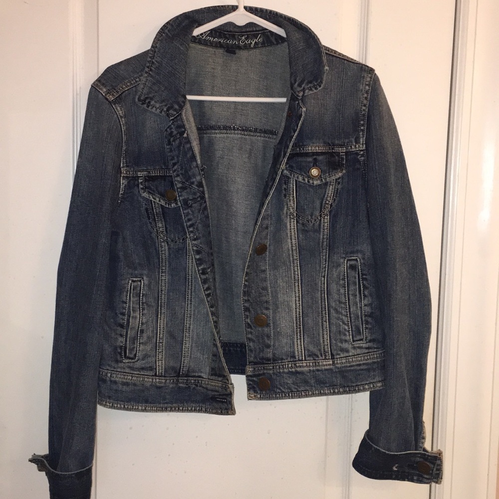 American Eagle dark wash jean jacket
